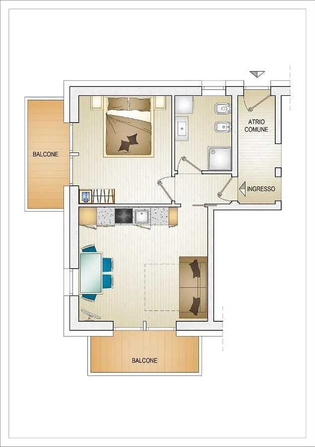 Apartmán Pianeta Oro Chalet Allegra Livigno